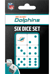 Miami Dolphins NFL Dice Set