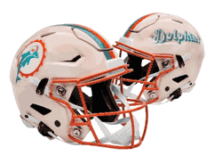 Miami Dolphins NFL Full Size SPEEDFLEX Authentic Speed Football Helmet RETRO