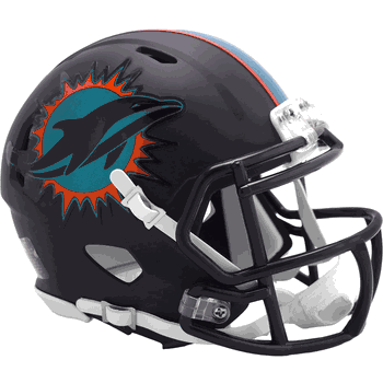 Miami Dolphins NFL Mini Speed Football Helmet 2025 Rivalries Collection