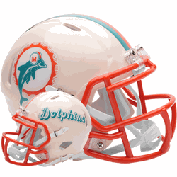 Miami Dolphins NFL Mini Speed Football Helmet RETRO