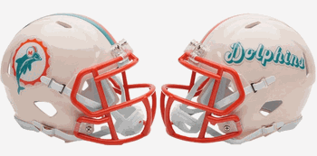 Miami Dolphins NFL Mini Speed Football Helmet RETRO