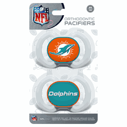 Miami Dolphins Pacifier 2-Pack