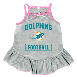 Miami Dolphins Pet Dress Grey Type XSmall