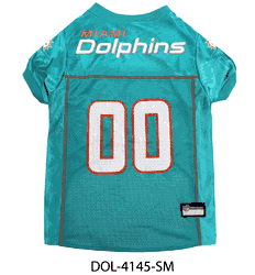 Miami Dolphins Pet Mesh Jersey Small