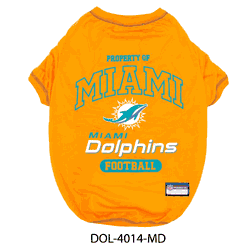 Miami Dolphins Pet Tee Shirt - Medium