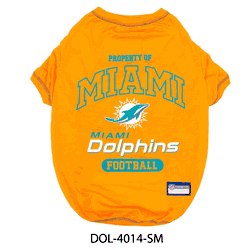 Miami Dolphins Pet Tee Shirt Small