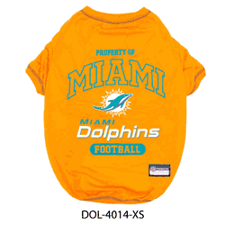 Miami Dolphins Pet Tee Shirt X-Small