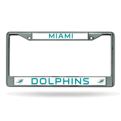 Miami Dolphins Chrome Frame