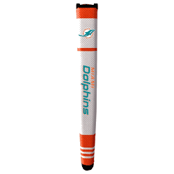 Miami Dolphins Putter Grip (White with colored stripes)