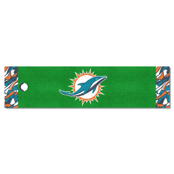 Miami Dolphins Putting Green Mat - 1.5ft. x 6ft.