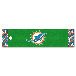 Miami Dolphins Putting Green Mat - 1.5ft. x 6ft.