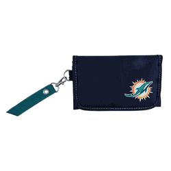 Miami Dolphins Ribbon Organizer Wallet Teal