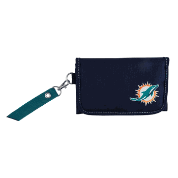 Miami Dolphins Ribbon Organizer Wallet Teal