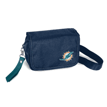 Miami Dolphins Ribbon Waist Pack Purse Teal