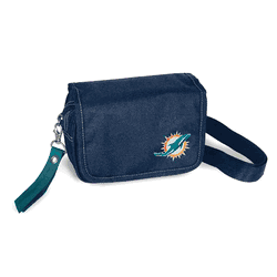 Miami Dolphins Ribbon Waist Pack Purse Teal