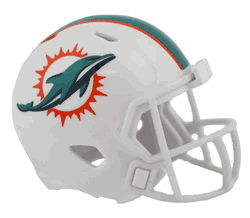 Miami Dolphins Riddell NFL Speed Pocket Pro Helmet