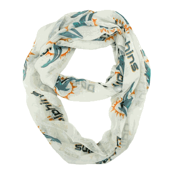 Miami Dolphins Sheer Infinity Scarf Alternate