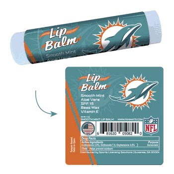 Miami Dolphins Smooth Mint SPF 15 Lip Balm