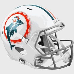 Miami Dolphins Speed Replica Full Size Football Helmet Tribute