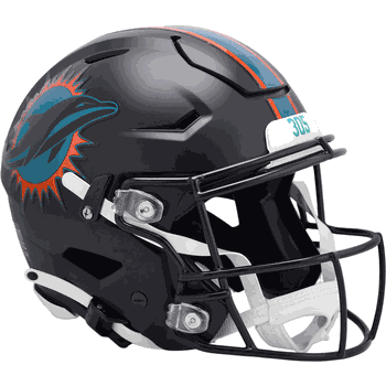 Miami Dolphins SpeedFlex Football Helmet 2025 Rivalries Collection