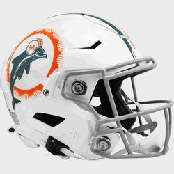 Miami Dolphins SpeedFlex Full Size Football Helmet Tribute