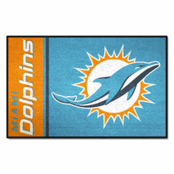Miami Dolphins Starter Mat Accent Rug Uniform Style - 19in. x 30in.