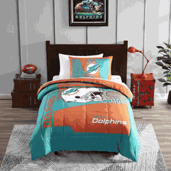 Miami Dolphins Status Bed In A Bag Twin