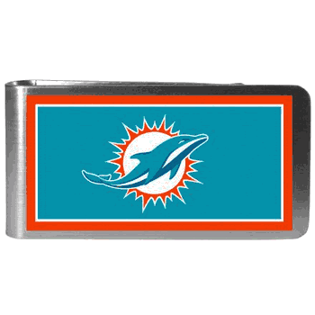 Miami Dolphins Steel Logo Money Clips