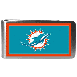 Miami Dolphins Steel Logo Money Clips