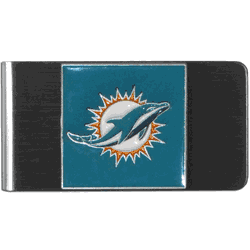 Miami Dolphins Steel Money Clip