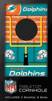 Miami Dolphins Tabletop Cornhole