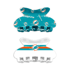 Miami Dolphins Team Hair Claw Set