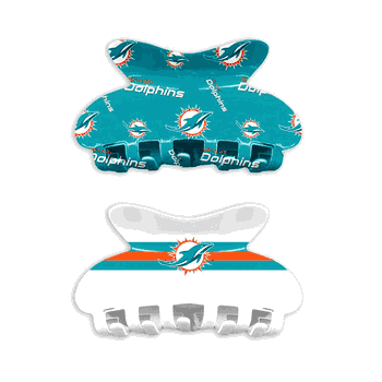 Miami Dolphins Team Hair Claw Set
