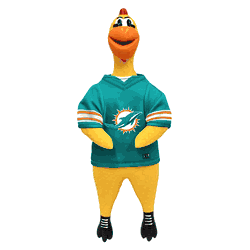 Miami Dolphins Team Rubber Chicken Toy