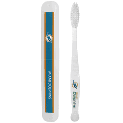 Miami Dolphins Toothbrush and Travel Case