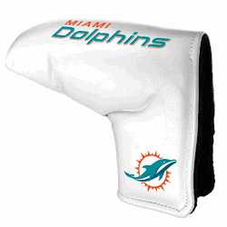Miami Dolphins Tour Blade Putter Cover (White)