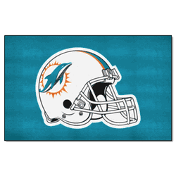 Miami Dolphins Ulti-Mat Rug - 5ft. x 8ft., Helmet Logo