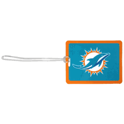 Miami Dolphins Vinyl Luggage Tag