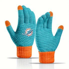Miami Dolphins Waffle Knit Glove