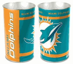 Miami Dolphins Wastebasket 15 Inch