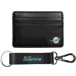 Miami Dolphins Weekend Wallet & Strap Key Chain