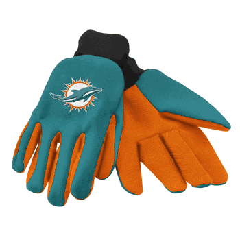 Miami Dolphins Work / Utility Gloves