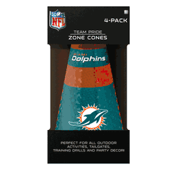 Miami Dolphins Zone Cones 4 Pack