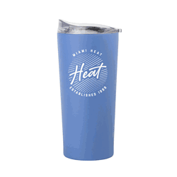 Miami Heat 20oz Retro Script Arctic Powder Coat Tumbler