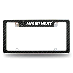 Miami Heat Black 12" x 6" Chrome All Over Automotive License Plate Frame