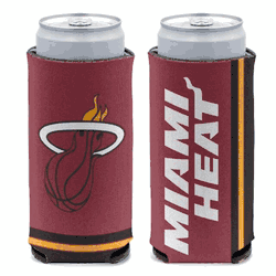 Miami Heat Can Cooler Slim Can Design
