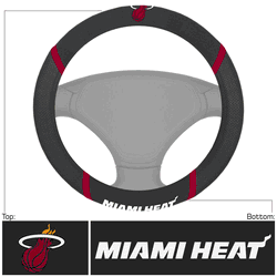 Miami Heat Embroidered Steering Wheel Cover