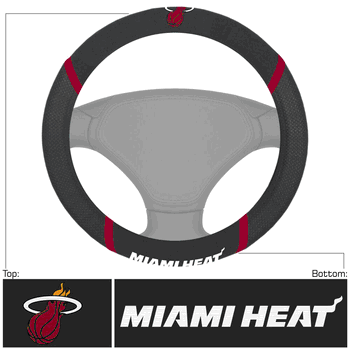 Miami Heat Embroidered Steering Wheel Cover
