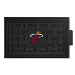 Miami Heat Heavy Duty Vinyl Medallion Door Mat - 19.5in. x 31in.