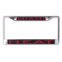 Miami Heat License Plate Frame - Inlaid